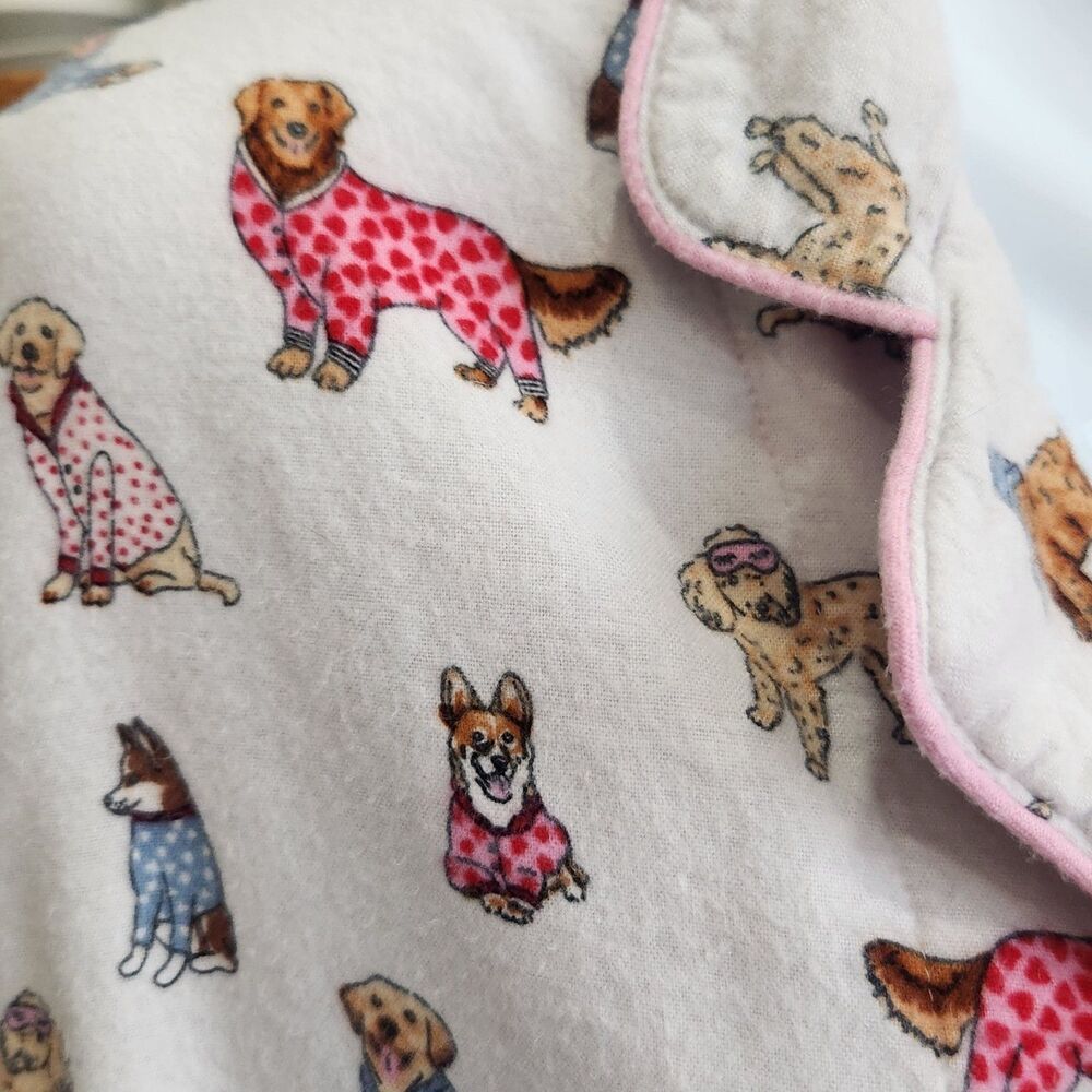 Karen Neuburger LiveLoveLounge "Pawsitive" Dog Print Slub Knit PJ Top-S-Dog Mom